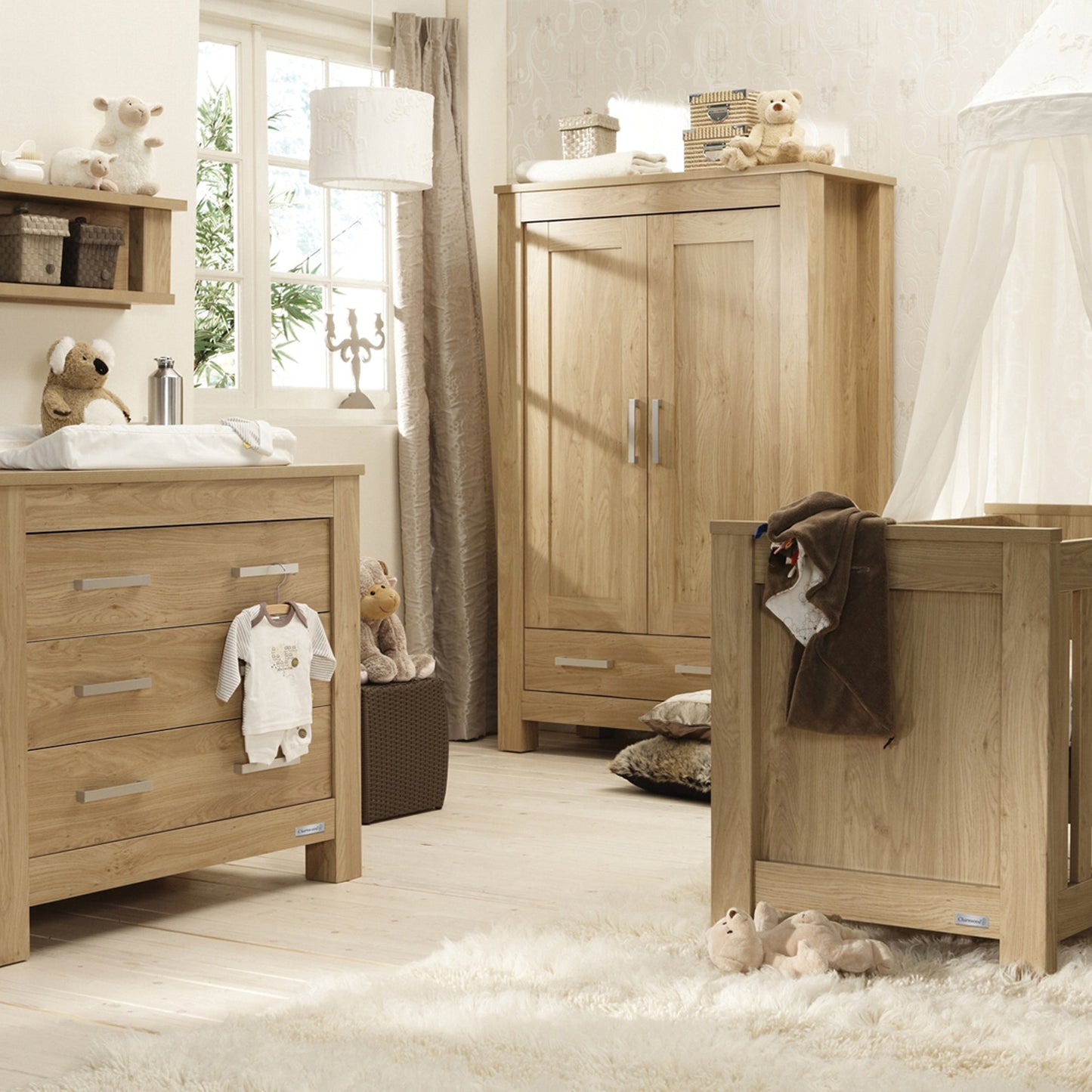 Babystyle Bordeaux Oak 3 Piece Room Set