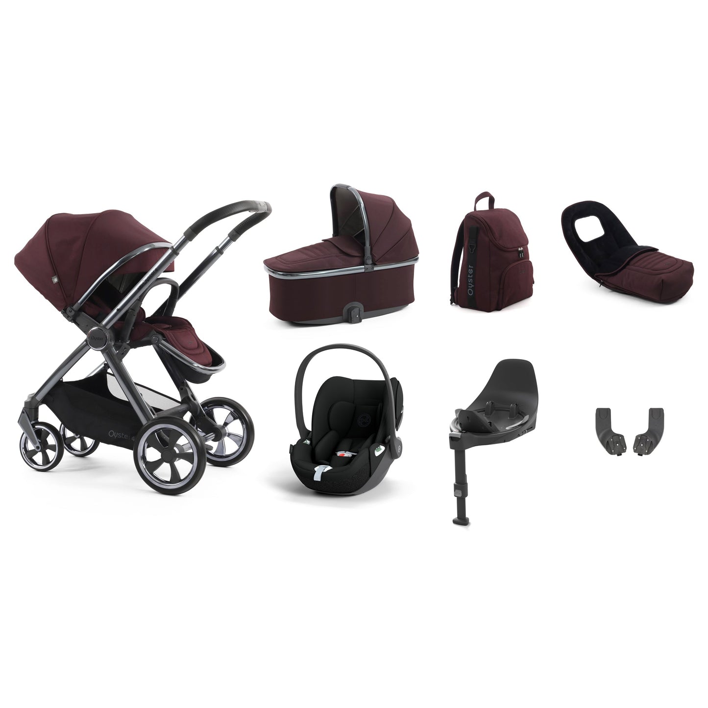 Babystyle Oyster 4 Luxury Cloud T Bundle - Mulberry