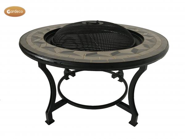 Mosaic Fire Bowl Table BBQ Grill by Gardeco