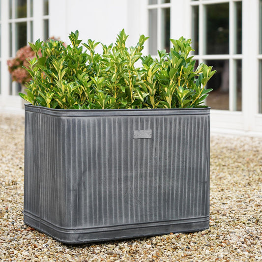 Hampton Galvanised Metal Planters by Ivyline