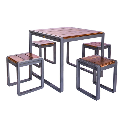 Spitalfields Tall Acacia Wood 5 piece Furniture Set by Ivyline