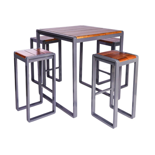 Spitalfields Tall Acacia Wood 5 Piece Furniture Set by Ivyline